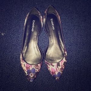 Bebe pointy toe ballet shoe